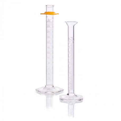 Probeta, P.E. "A" Doble Escala Métrica Blanca, Base Hex.