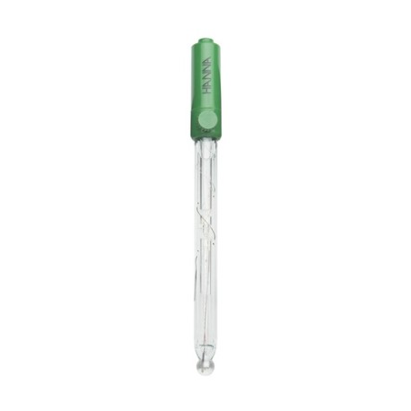 Electrodo de pH con cuerpo de vidrio, rellenable, con conector