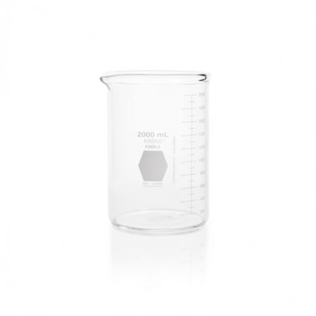 Vaso de Precipitado, Pared Reforzada (Heavy-Duty), Forma Baja, Graduado 2000 Ml