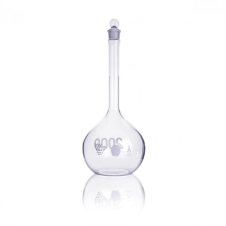 Matraz Volumétrico "A", Pared Reforzada, Boca Ancha, Tapón