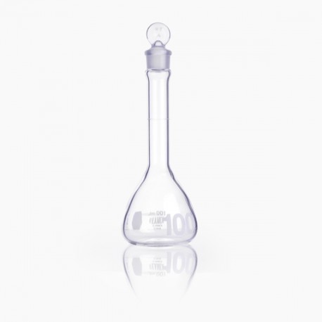 Matraz Volumétrico "A", Pared Reforzada, Boca Ancha, Tapón