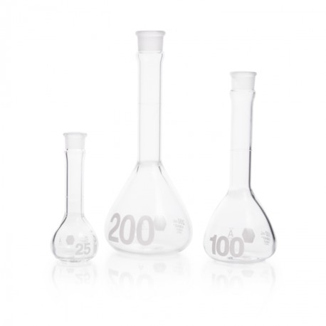 Matraz Volumétrico "A", Pared Reforzada, Boca Ancha, Sin Tapón