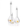 Matraz Vol."A", Tapón Vidrio Decorado Amarillo 1000 Ml