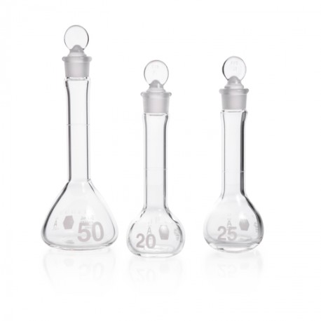 Matraz Vol. "A" Boca Ancha, Tapón Pe, Certificado Lote 40 Ml 40