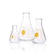Matraz Erlenmeyer, Graduado, Decorado Amarillo 1000 Ml