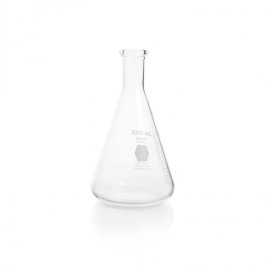 Matraz Erlenmeyer  Para Filtración Graduado 2000 Ml