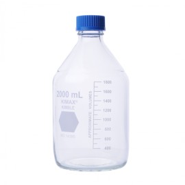 Frasco De 1000 Ml Para Laboratorio Gl 45 C/ Tapa  (Azul) Y Anillo De Polipropileno