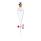 Embudo Separación Squibb, Forma Pera, Tapón Plástico (Pe),  Llave Ptfe 125 Ml