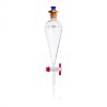 Embudo Separación Squibb, Forma Pera, Tapón Plástico (Pe),  Llave Ptfe 125 Ml